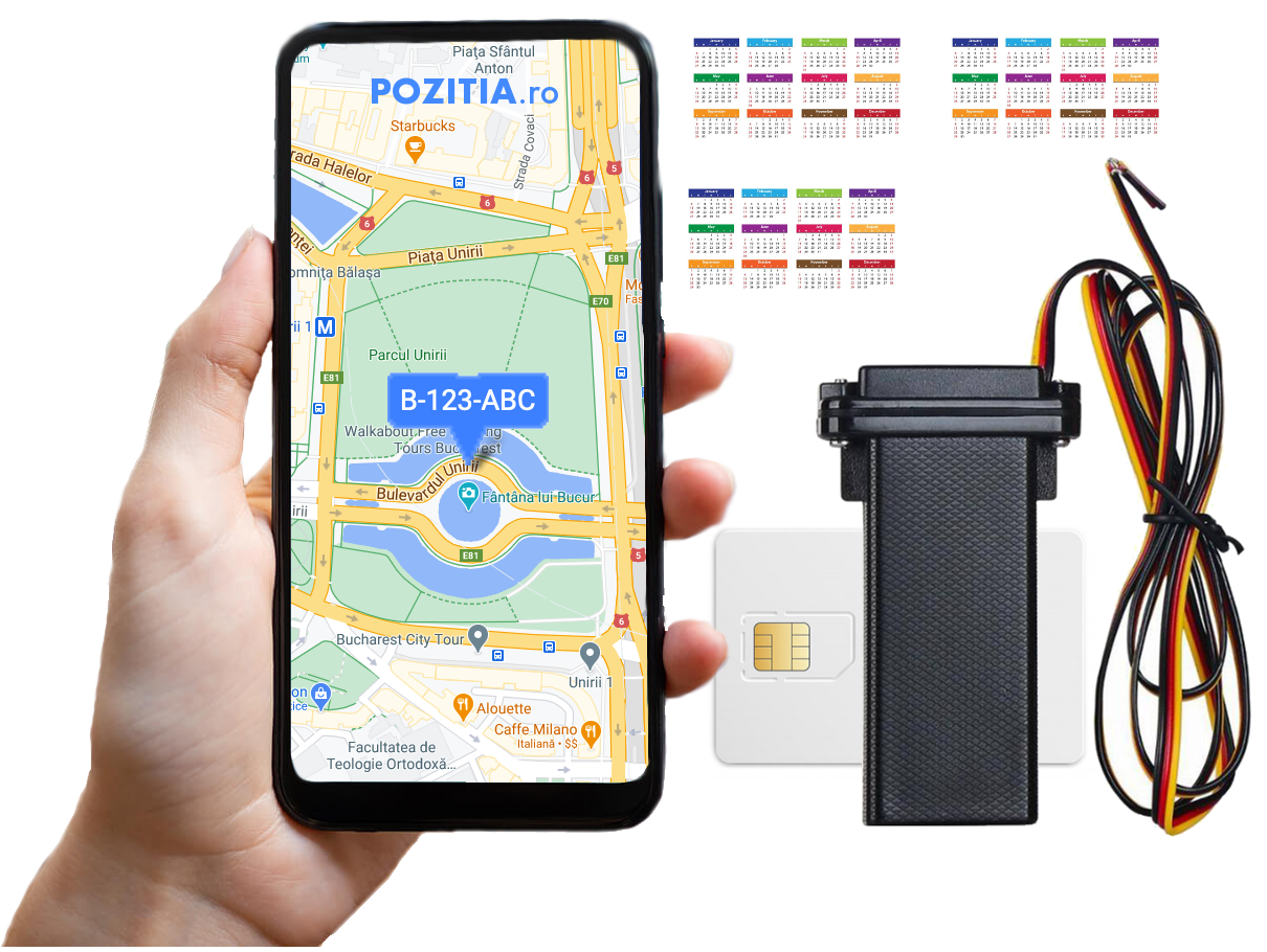 Dispozitiv GPS ST-901 cu cartelă SIM și aplicația Pozitia.ro